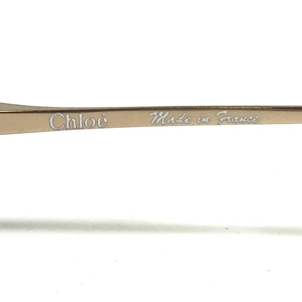 Chloe Eyeglasses Frames CL1108 C03 Shiny Gold Rectangular Full Rim 51-18-135